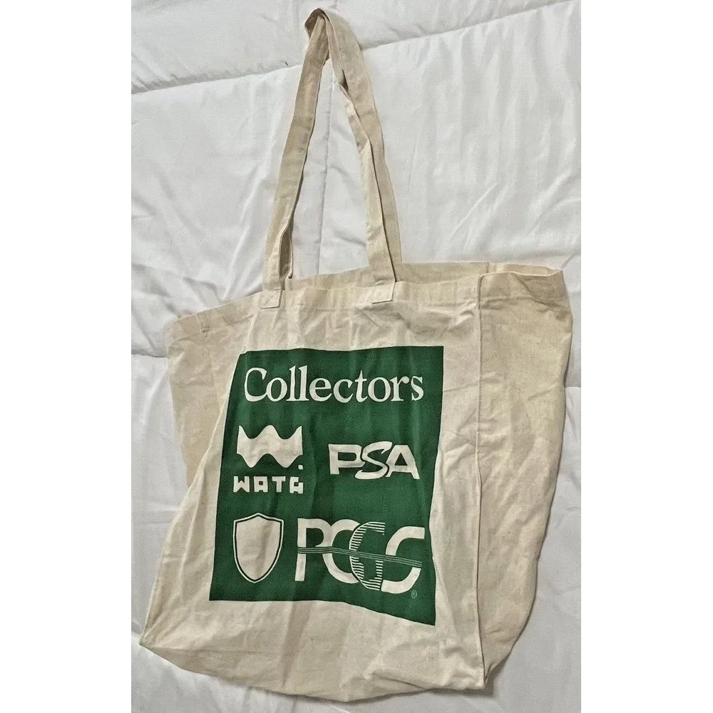 PSA WATA Exclusive Collectors Tote Bag, Cream/Green, Employee‎ Only